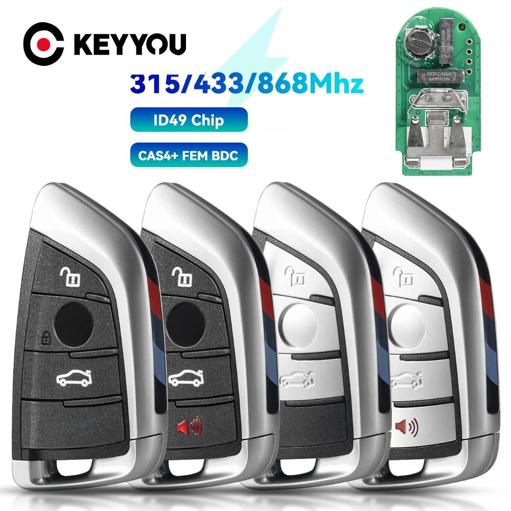 KEYYOU 315/433/868MHZ Remote Key Keyless For BMW 1 3 5 7 Series X1 X3 X5 X6 X7 F CAS4 CAS4+ FEM 2011-2017 Car Smart Key