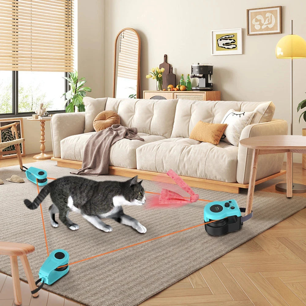 Cat Toys for Indoor Cats Interactive Cat Toy Wheel Exerciser New Cat Treadmill for Indoor Adjustable Speed Simulated Hunting Toy