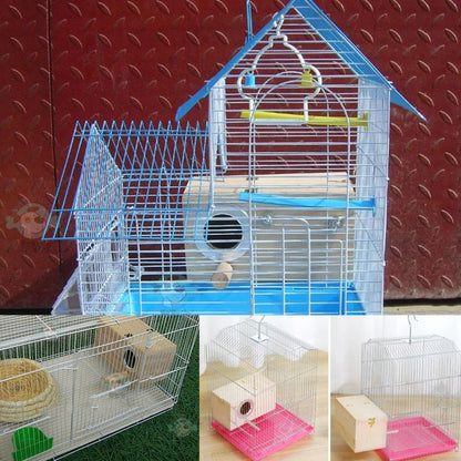 Pet Bird House Parakeet Nest Box Bird House Budgie Wood Breeding Box For Lovebirds Parrotlets Mating Box