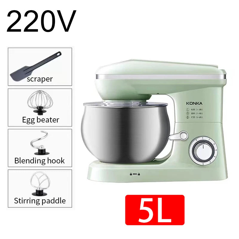 New 2024 Kangjia Chef Machine Home Multifunctional and Noodle Kneading Machine Fully Automatic Egg Beater Mixer 3L Introduction