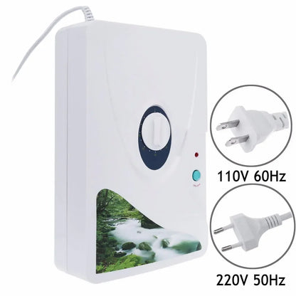 Portable Active Ozone Generator Sterilizer Air purifier Purification Fruit Vegetables water food Preparation ozonator ionizator