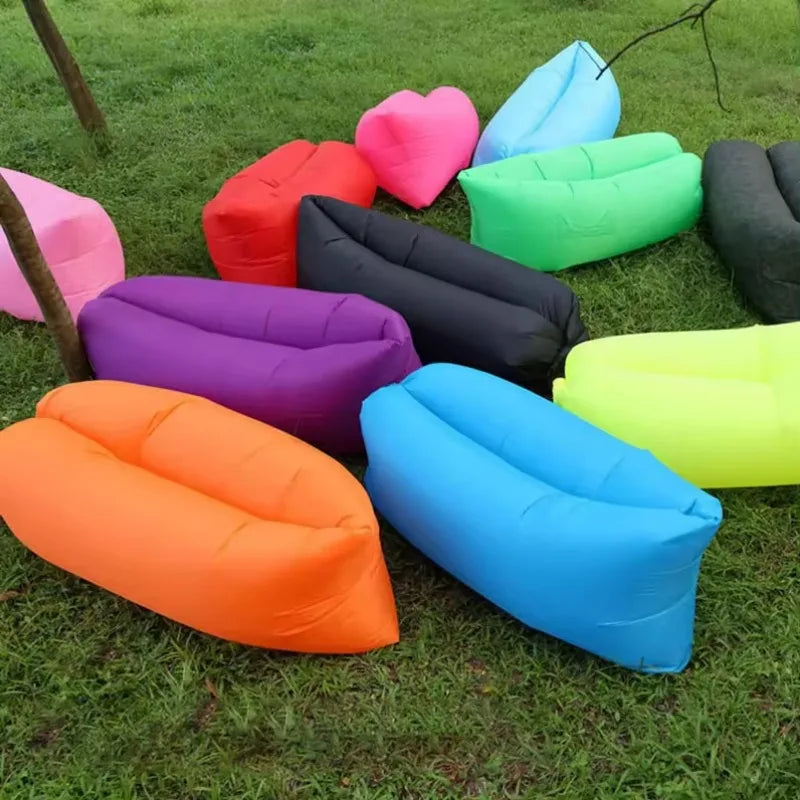 Ultra Light Pillow Style Lazy Sofa Inflatable Sofa Portable Foldable Sleeping Bag Inflatable Sofa Bed