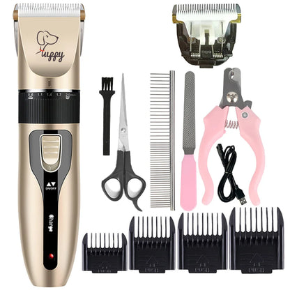 Dog Hair Clipper Pet Hair Trimmer Cat Puppy Grooming Electric Shaver Set Ceramic Blade Recharge Profession Supplies Promotions