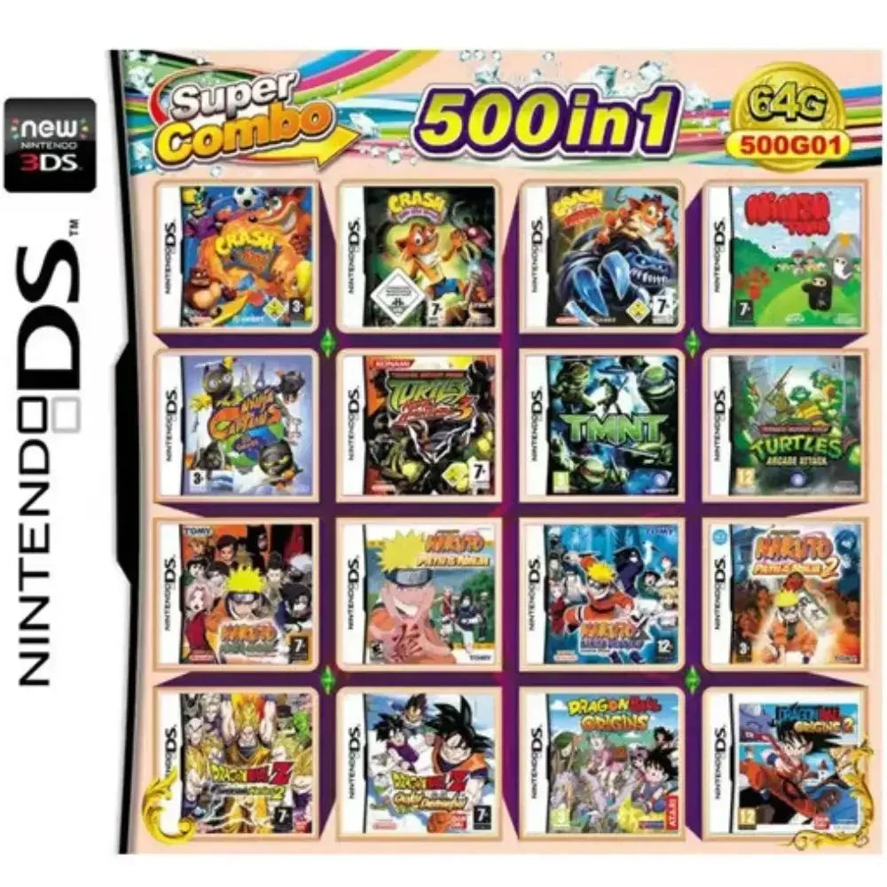 3DS NDS Game Card Combined Card 23 In 1 NDS Combined Card NDS Cassette 482 IN1 280 4300 0