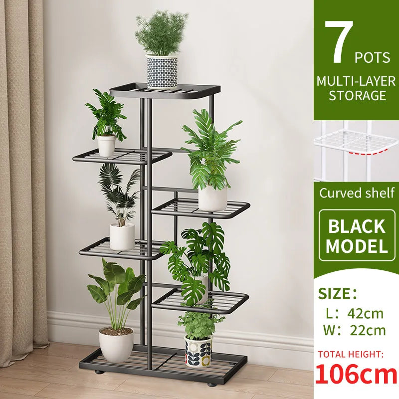 Plant stand Stand For Flowers Flower Stand Flowerpot Organizer Iron 4/5/6Layers Plant Holder Storage Shelf Pot Rack Organizer