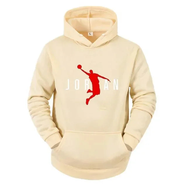 2024 New Autumn and Winter Men's Hoodies Sweatshirts Pocket Ribbon Hip Hop Clothing Fashion Casual