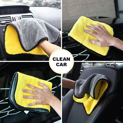 20/1Pcs Thicken Microfiber Cloths Double Sides Cleaning Towels Car Washing Drying Cloth Super Absorbent Auto Detailing Towel Rag