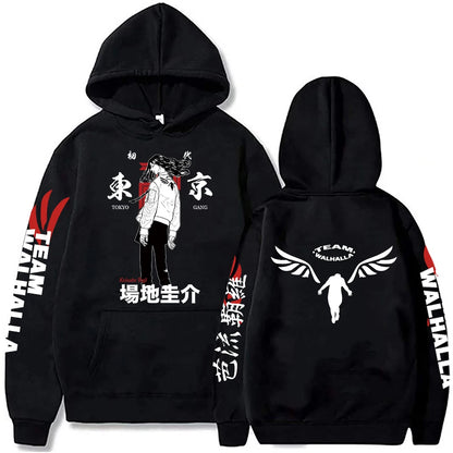 Men Women Tokyo Revengers Anime Zip Up Hoodies Manga Pullover Plus Size Sweatshirt Harajuku Unisex Warm Streetwear Zipper Jacket