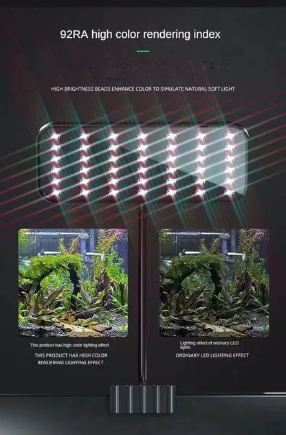 RGB Brightening Fish Tank Light Water Plants Growing LED Full Spectrum Aquarium Accessories Bottle Landscaping Lighting Peceras