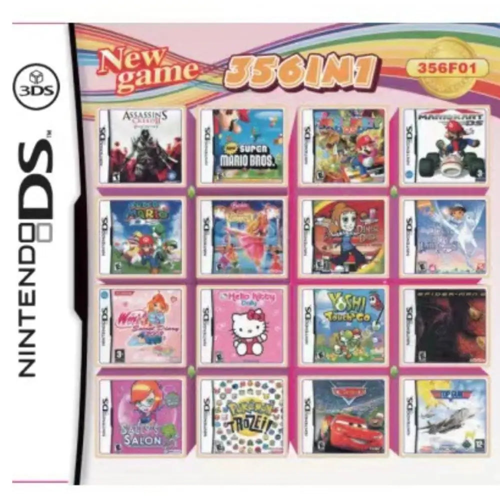 3DS NDS Game Card Combined Card 23 In 1 NDS Combined Card NDS Cassette 482 IN1 280 4300 0