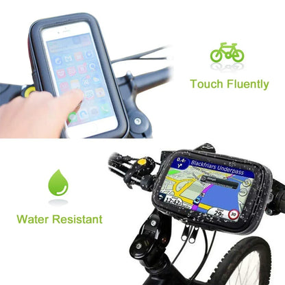 Waterproof Bicycle Phone Holder Motorcycle Bike Handlebar Phone Case Bag for iPhone 15 14 Pro Max Samsung Bike Phone Stand Mount