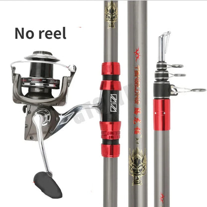 2.7-4.5M Carbon Fishing Rod 100kg above Superhard Long Distance Throwing shot Rod Telescopic Sea Boat High Quality Fishing Rods