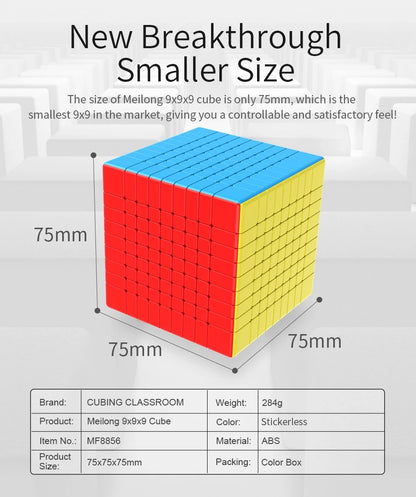 [Picube] MoYu Meilong 9x9x9 puzzle Cubo 9x9 Magic Cube Speed Educational Professional Speed cube cubo magic toy cubing classroom