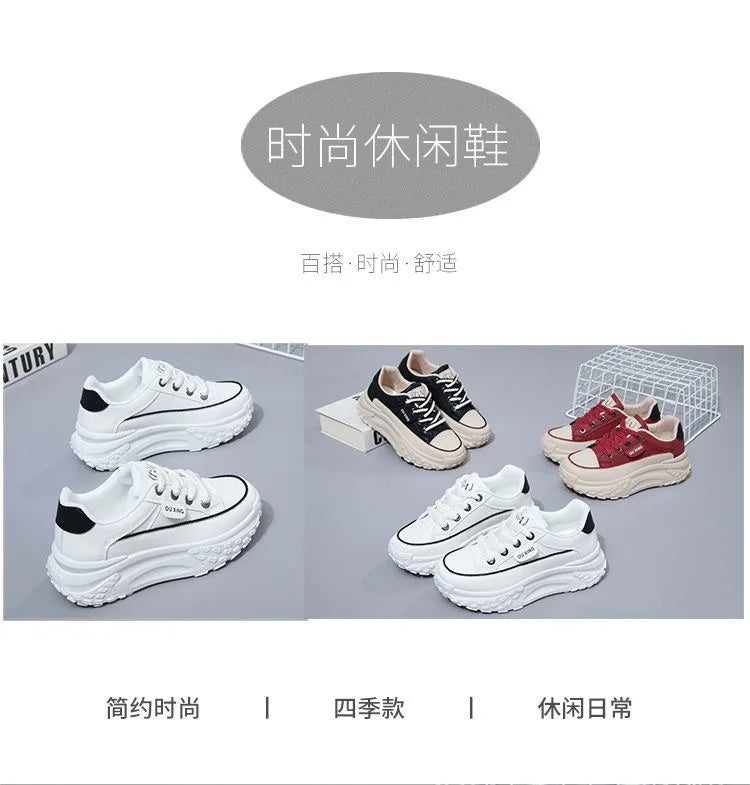 The New Retro Women Shoes Spring Platform Shoes Casual Sneakers Versatile Fashion Designer Shoes High Quality  Women Sneakers