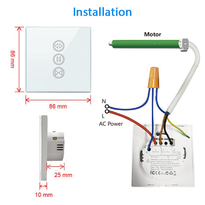 Tuya Smart Life ZigBee 3.0 Curtain Blind Switch for Roller Shutter Electric Motor Google Home Alex MQTTa Echo Voice Control DIY