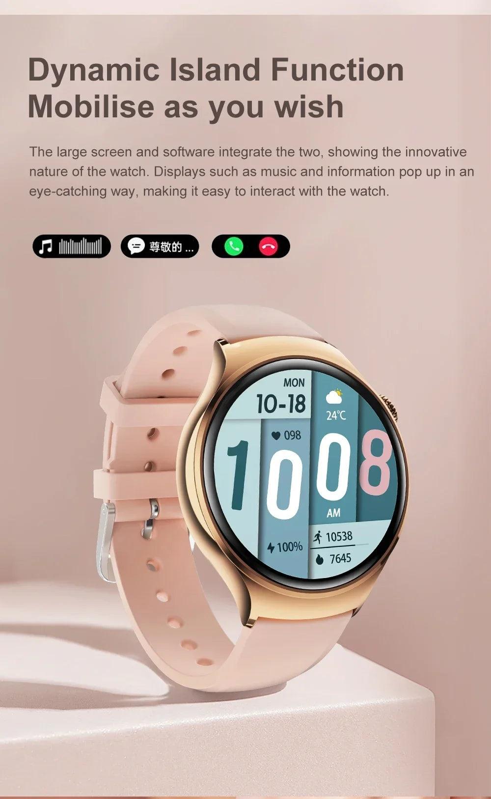 2024 New  For Huawei IOS GPS Track Smart Watch Women HD Screen Heart rate NFC Bluetooth Call Waterproof Blood Sugar Smartwatches