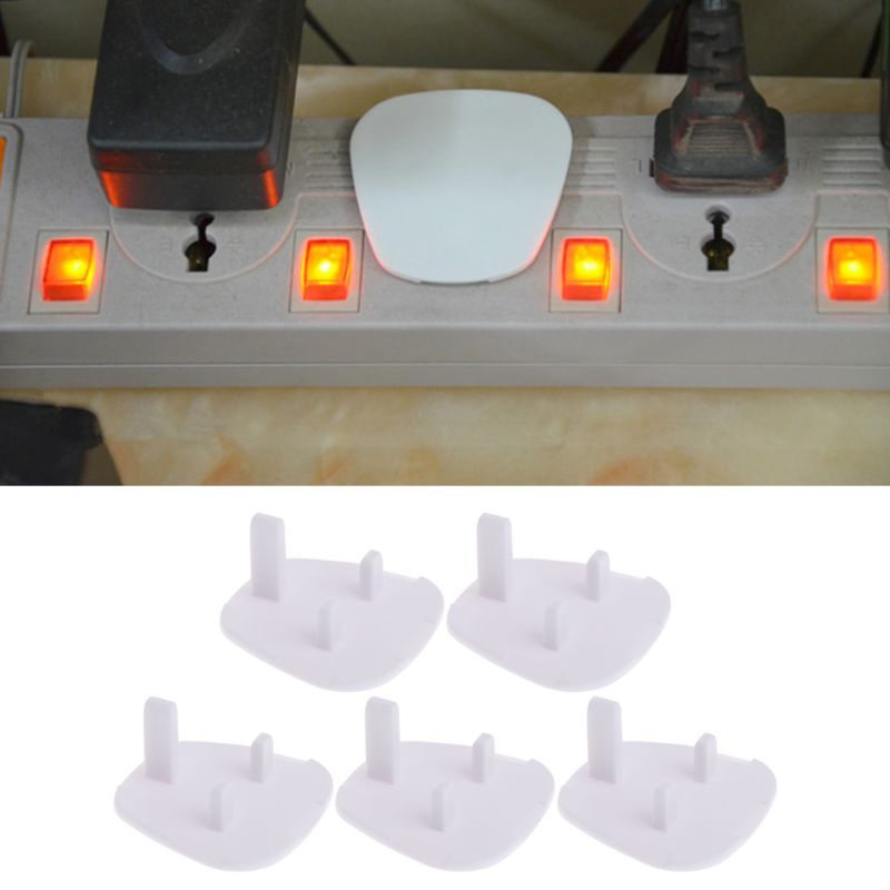 20PCS Plug Socket Cover Uk Plug Covers for Waterproof Wall Sockets for Child Safety at Home and School White