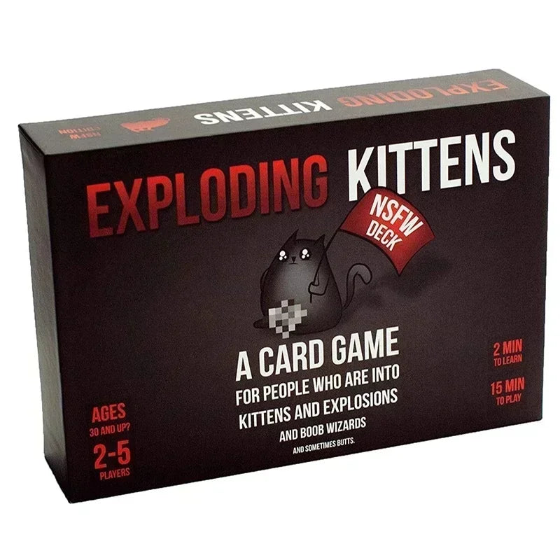 Exploding Kittens 4 in 1 Set Family Party Board Game Fun Adult Kids Toy Cards Game Suitable For Holiday Gift