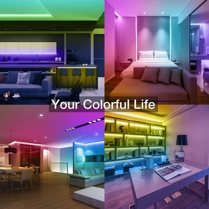 LED Strip Lights 3AA Battery 5V 5050SMD Flexible RGB RibbonLed Light For Room Vanity,Computer,Wine Cabinet,Wardrobe