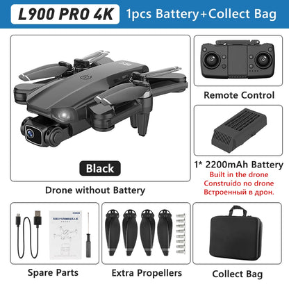 LYZRC L900 PRO GPS Drone 4K Professional HD Dual Camera 5G WIFI Brushless Motor FPV Quadcopter Foldable Aerial Photography Drone