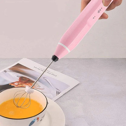 Handheld Electric Mixer with 3 Speed Setings Multipurpose USB Charging Whisk Electric Egg Mixer Coffee Mixing Tool Home Kitchen