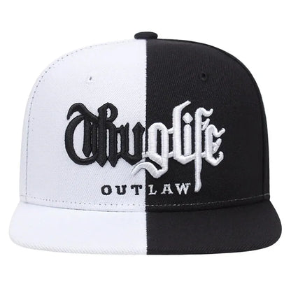 1 Pcs Fashion Fastball CAP Thuglife Embroidery Hiphop Baseball Cap Snapback Hat Adult Outdoor Casual Sun Casual Bone Adjustable