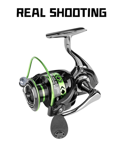 2024 New All-Metal Black Green Fishing Reel Freshwater Seawater Dual Use Max Drag 12Kg Spinning Reel Durable Carp Fishing Tackle