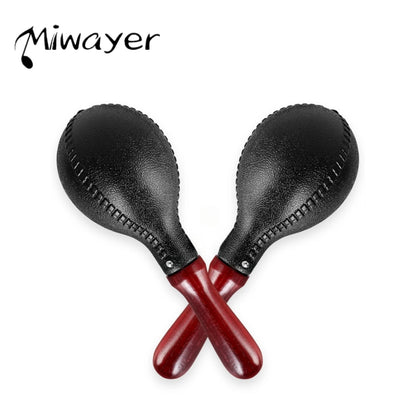 Miwayer Professional Pair of Maracas Shakers Rattles Sand Hammer Percussion Instrument Musical Toy for KTV Party