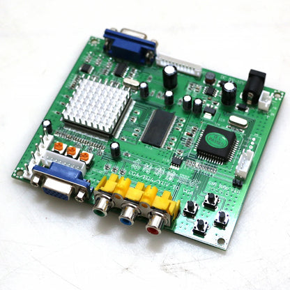 GBS8200 RGB/CGA/EGA/YUV To VGA LCD HD Video Signal Converter Board With Cable Green PCB NEO GEO Arcade Game Machine