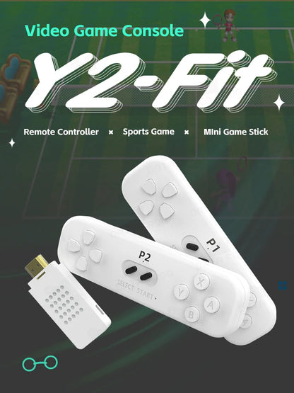 DATA FROG Y2 Fit 4K Game Stick Retro Somatosensory Console Built In 1000+ NES Games Wireless TV Dendy Video Game Console