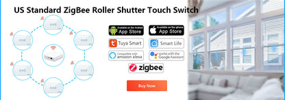 Tuya Smart Life ZigBee 3.0 Curtain Blind Switch for Roller Shutter Electric Motor Google Home Alex MQTTa Echo Voice Control DIY