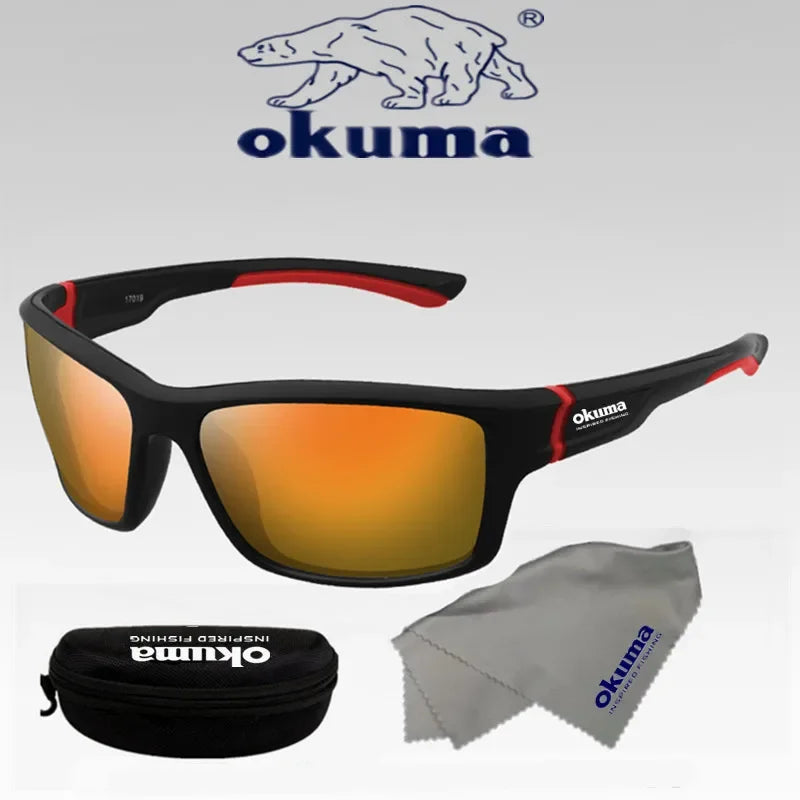 Okuma UV400 Fishing Sunglasses Men's Driving Shades Male Sun Glasses Hiking Fishing Classic Sun Glasses UV400 Eyewear