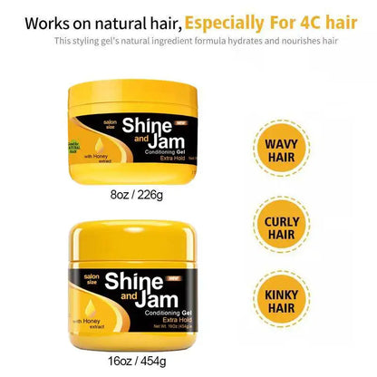 Hair Control Pomade Styling Braiding Cream for Lock and Twist Cornrow Tames Frizz Shine and Jam Edge Control Wax Braid Gel