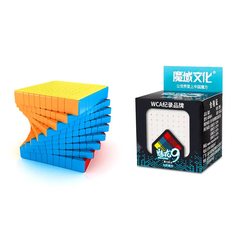 MoYu MFJS MeiLong 9x9 Magic Speed Cube Stickerless Professional Fidget Toys Meilong 9 9X9 Cubo Magico Puzzle