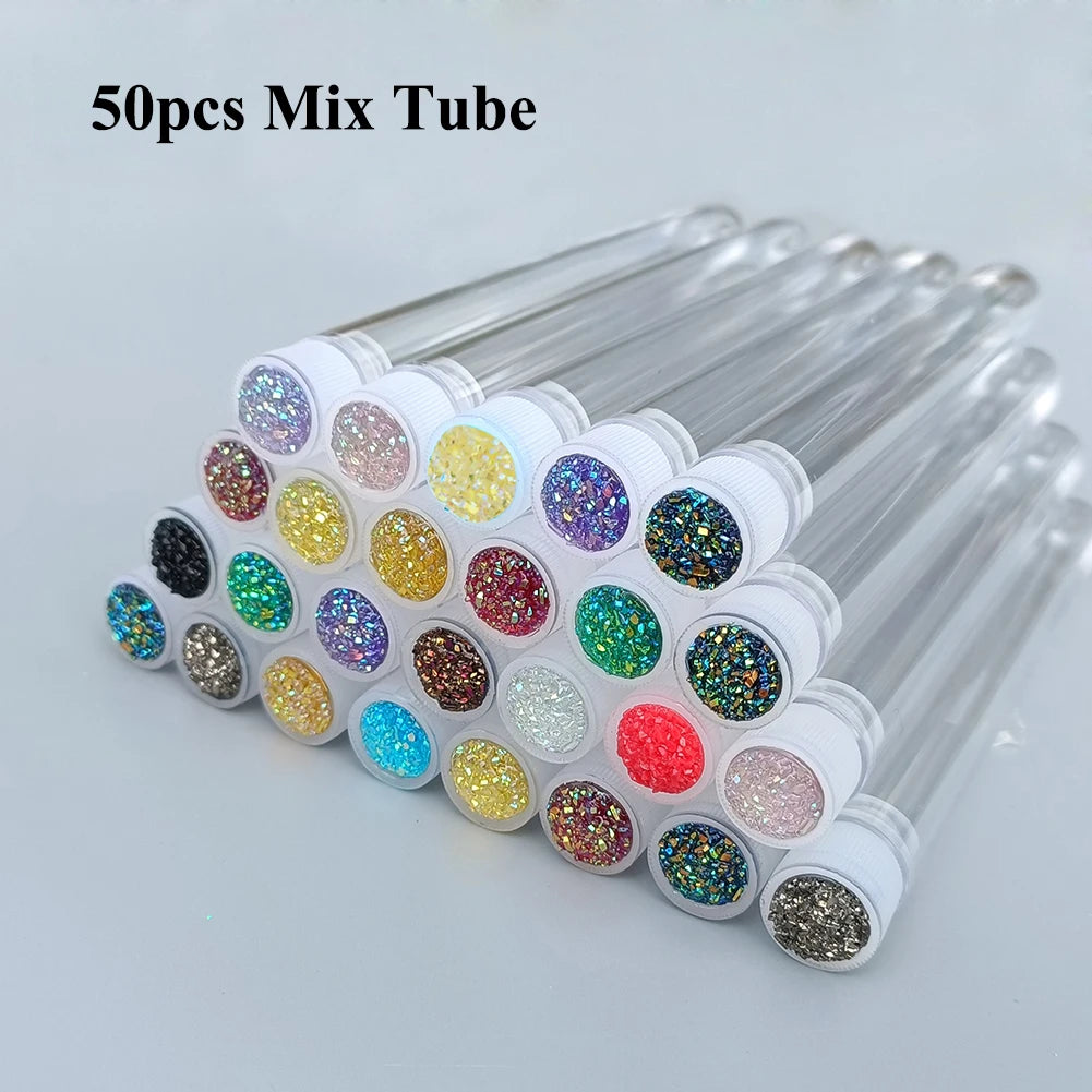 50/100pcs Reusable Eyebrow Brush Tube Disposable Mascara Wands for Eyelash Extension Replaceable Dust-proof Eye Lash Brushes