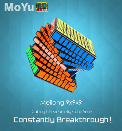 MoYu MFJS MeiLong 9x9 Magic Speed Cube Stickerless Professional Fidget Toys Meilong 9 9X9 Cubo Magico Puzzle