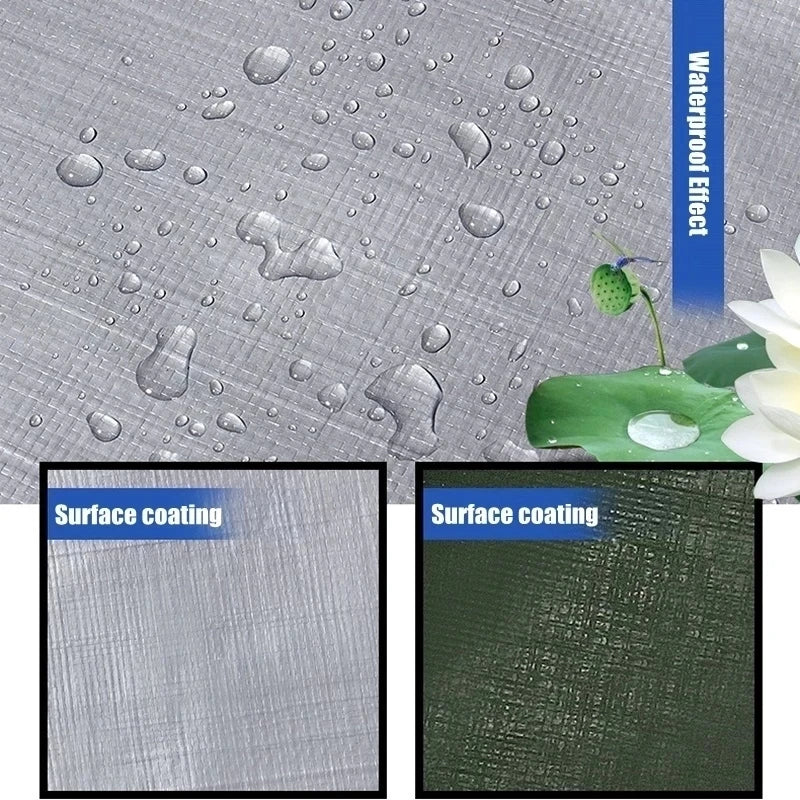 0.32mm PE tarpaulin rain cloth outdoor garden plant shed boat car truck awning waterproof shade sail pet dog roof cover 2x2m3x5m