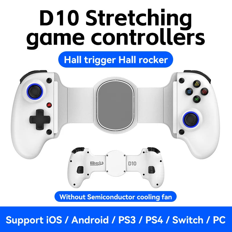 BSP D10 D10S D11 Stretching Cooling Game Controller For SWITCH/Android/Apple IOS Tablet /PS3/PS4 ForXBOX Gamepad Streaming