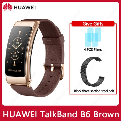 Huawei TalkBand B6 Smart Wristband Bluetooth 5.2 1.53 Inch AMOLED Screen Kirin A1 Processor Call Earphone Talk Band