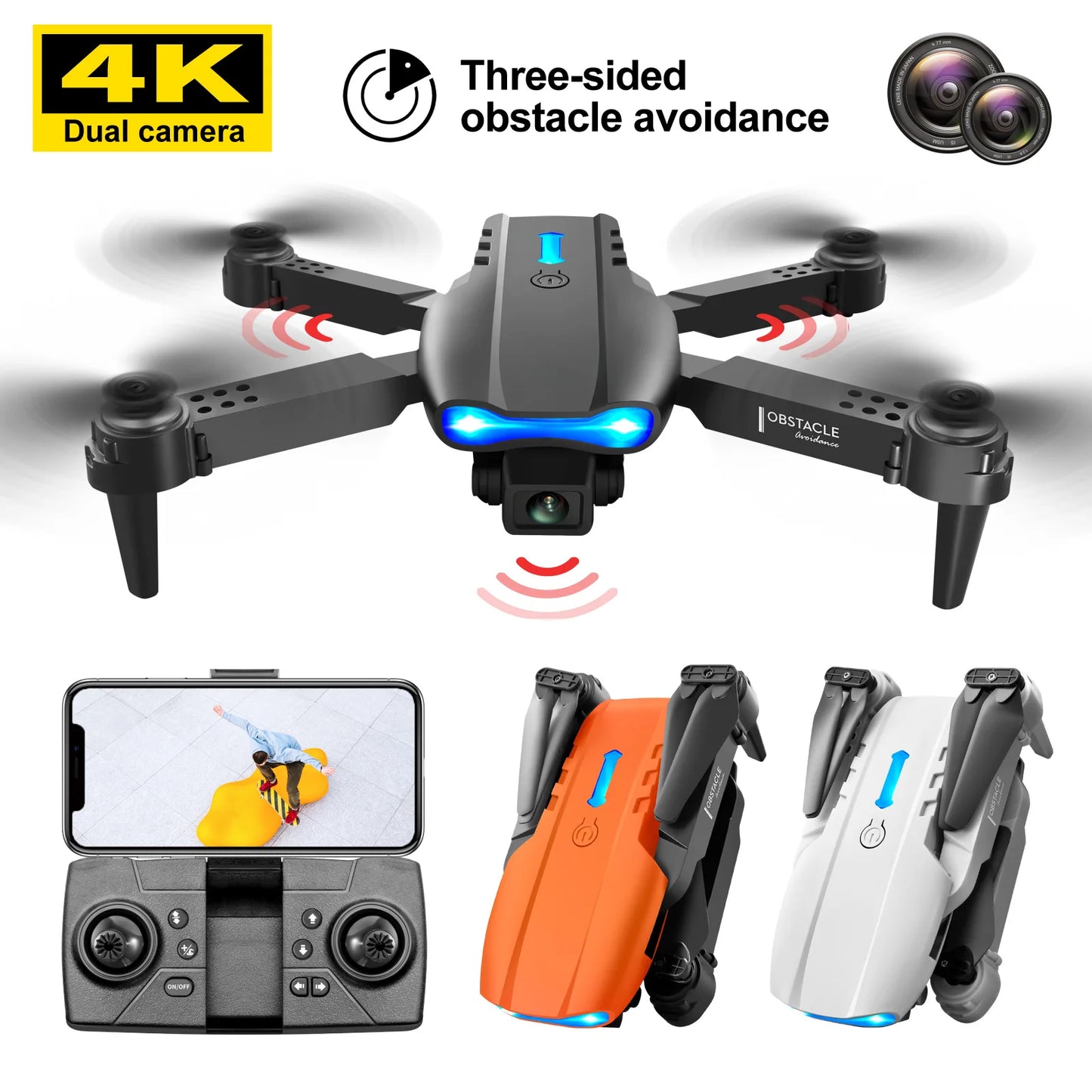 Cheap Price E88 Pro Drone Foldable Remote Control Drone With HD Dual Camera Height Hold Wifi RC Foldable Quadcopter Dron