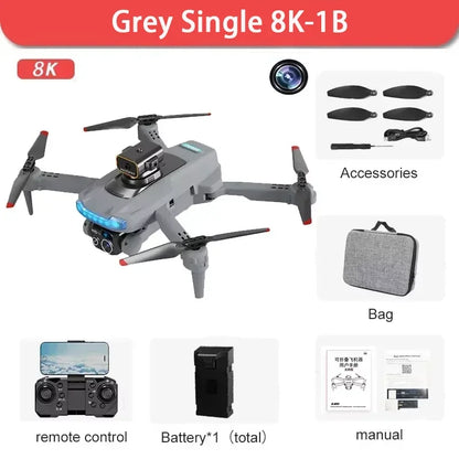 P15 RC GPS Drone Brushless Motor 8K HD Camera Optical Flow Localization Obstacle Avoidance Dron Foldable Quadcopter Boy Toy Gift