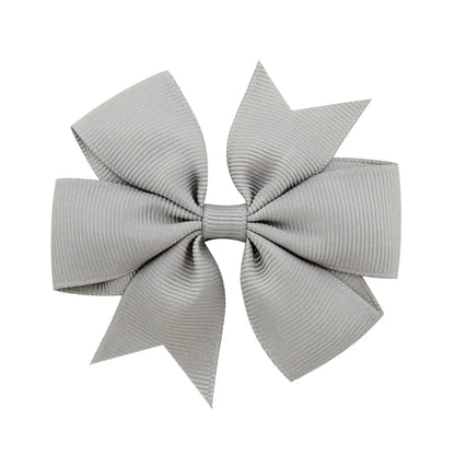 10pcs/lot Baby Girls Hair Bows Hairpins 3.2" Grosgrain Ribbon Pinwheel Toddler Clips Children Kids Accessories Gifts Photo Props