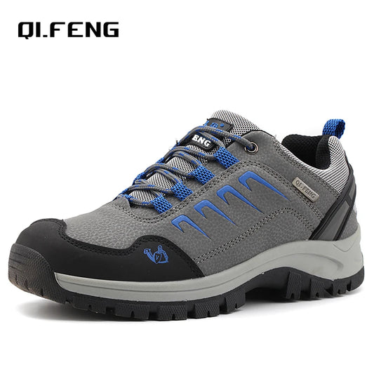 Winter Men Casual Shoes Ankle Boots Women Snow Boots Fur Hiking Shoes Sneakers Waterproof Leather Trekking Leisure Climbing Soft