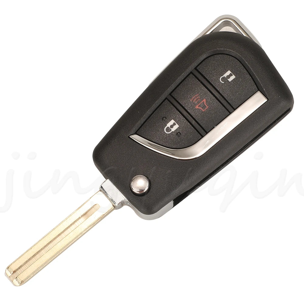 Jingyuqin 89070-0KB40 BA2TA 2BTN Remote Flip Key 433MHz H-8A For Toyota Hilux 2015 - 2020 TOKAI RIKA H1-3689 TOY48