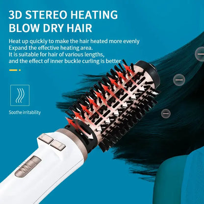 Kemei KM-8020 Adjustable Multifunctional Electric Hair Dryer Curling Comb Temperature Fast Heating Seche Cheveux Professionnel