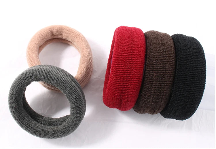 2/5/10 Pcs/Set New Women Soft Simple Solid Width Scrunchies Rubber Bands Lady Elastic Hair Band Female Fahsion Hair Accessories