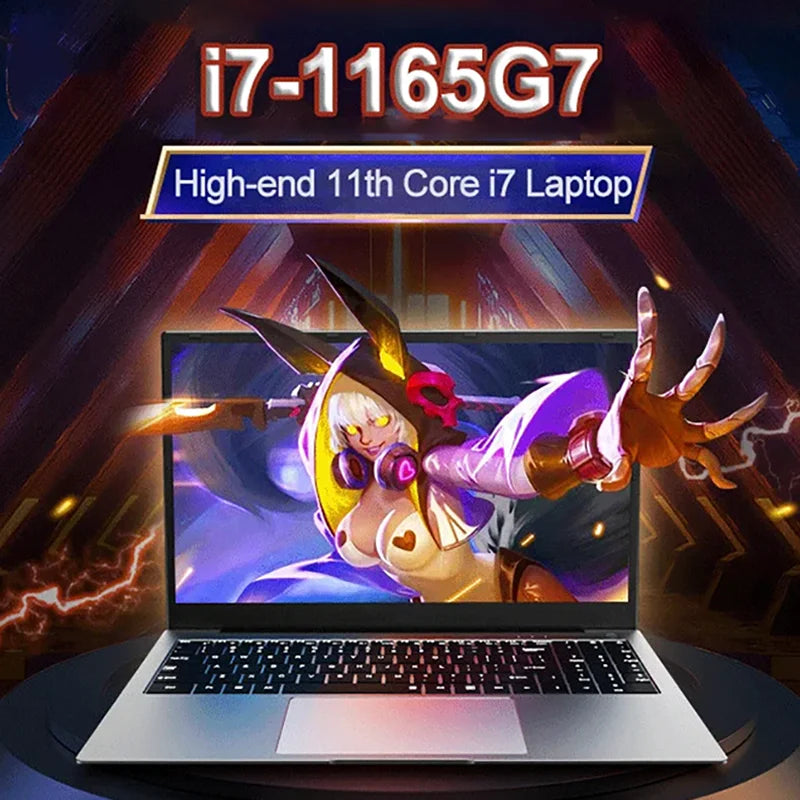 NVIDIA MX450 i7 1195g7 DDr4 32G RAM 2TB SSD Laptop 15.6 Inch Laptop Core Window11 Pro 1920*1080 Screen Portable Gaming Notebook