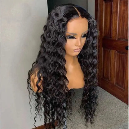 Deep Wave 5x5 Silk Base Full Lace Human Hair Wig Brazilian Remy Hair Pre Plucked Silk Top Full Lace Wig Fedex Fast Shipping