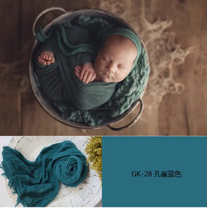 3 Meter seersucker wrap for newborn photography props,stretch baby wrap for photo shoot