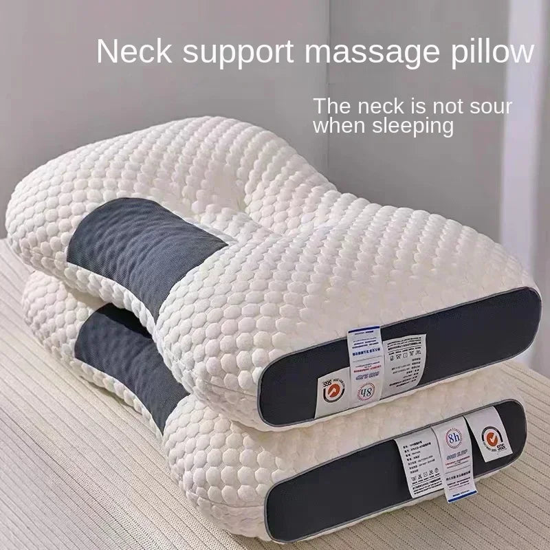 2024 NEWHoneycomb massage pillow pillow to protect cervical vertebra to help sleep home pillow core antibacterial and anti-mite